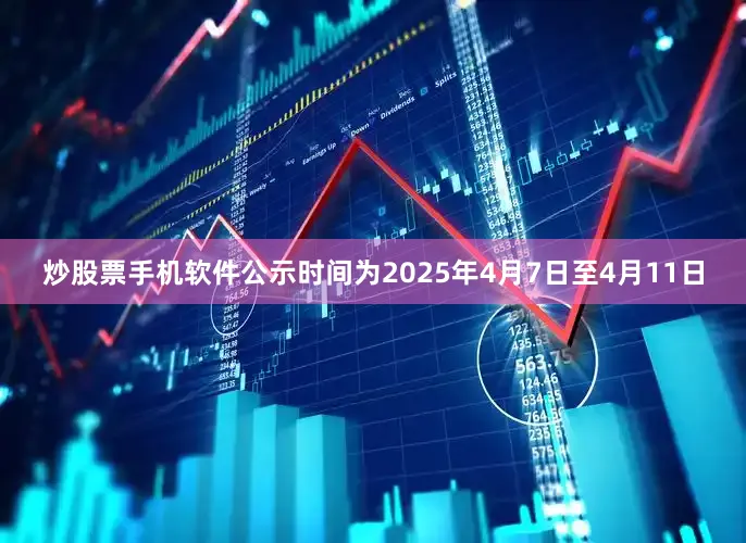 炒股票手机软件公示时间为2025年4月7日至4月11日